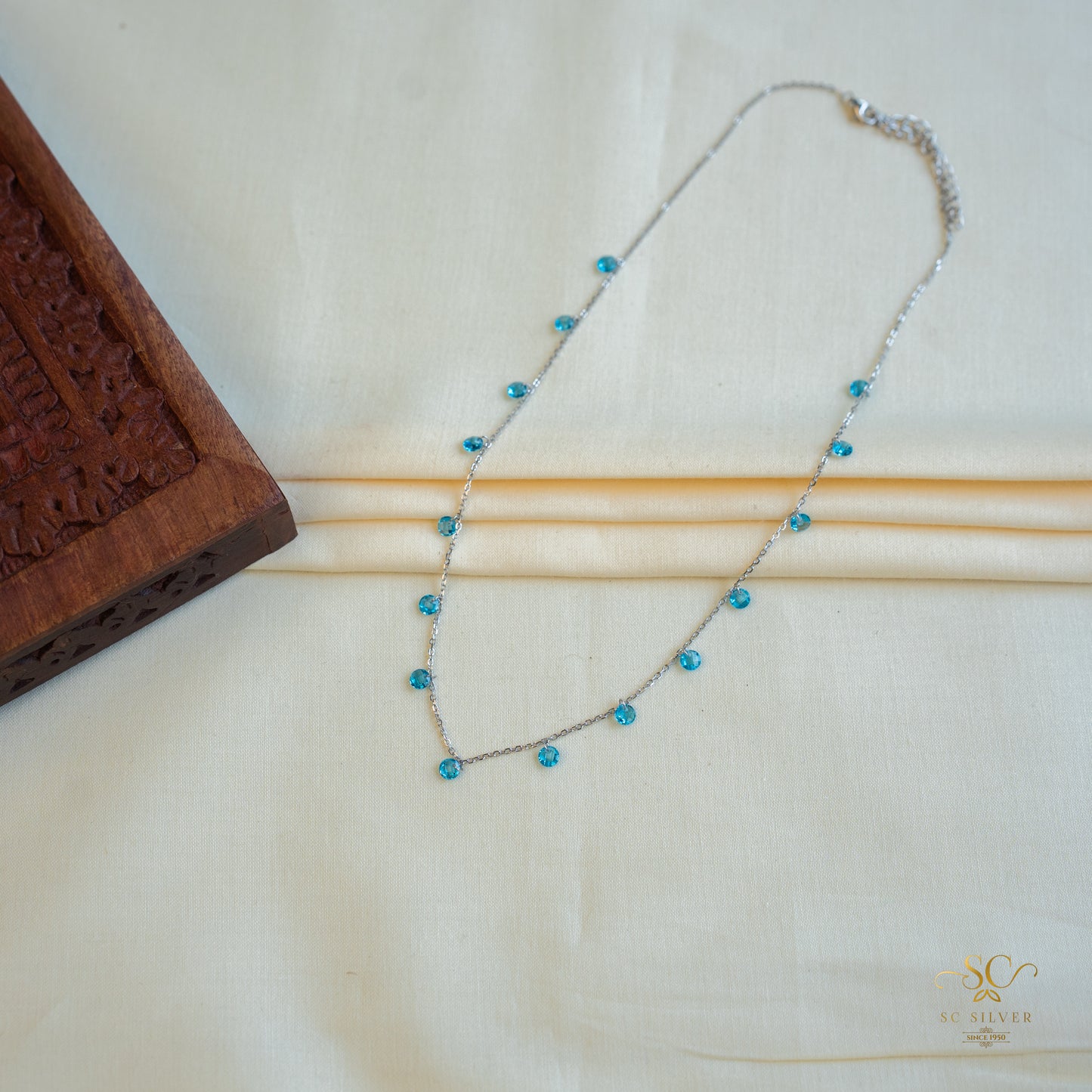 Aquablue Silver Queen Necklace