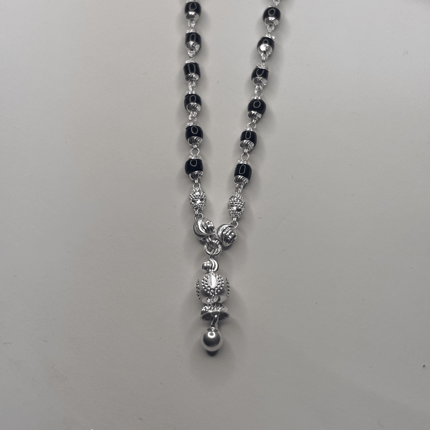 Rajsi Charm Silver Mangalsutra