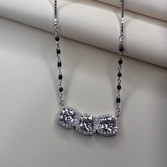 Trinity Spark Silver Mangalsutra