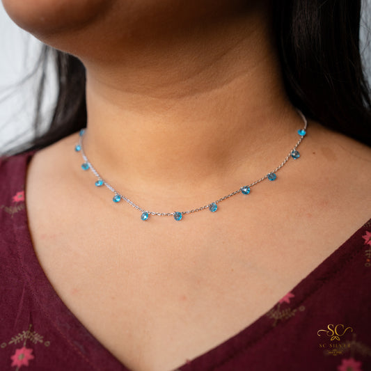 Aquablue Silver Queen Necklace