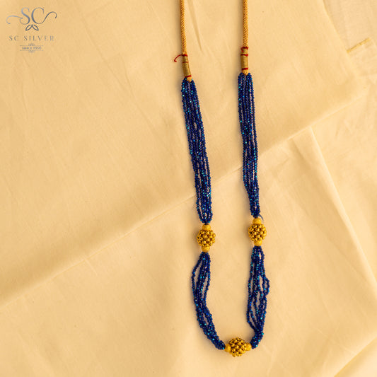 Blue 3 Thusi Necklace (1.47)