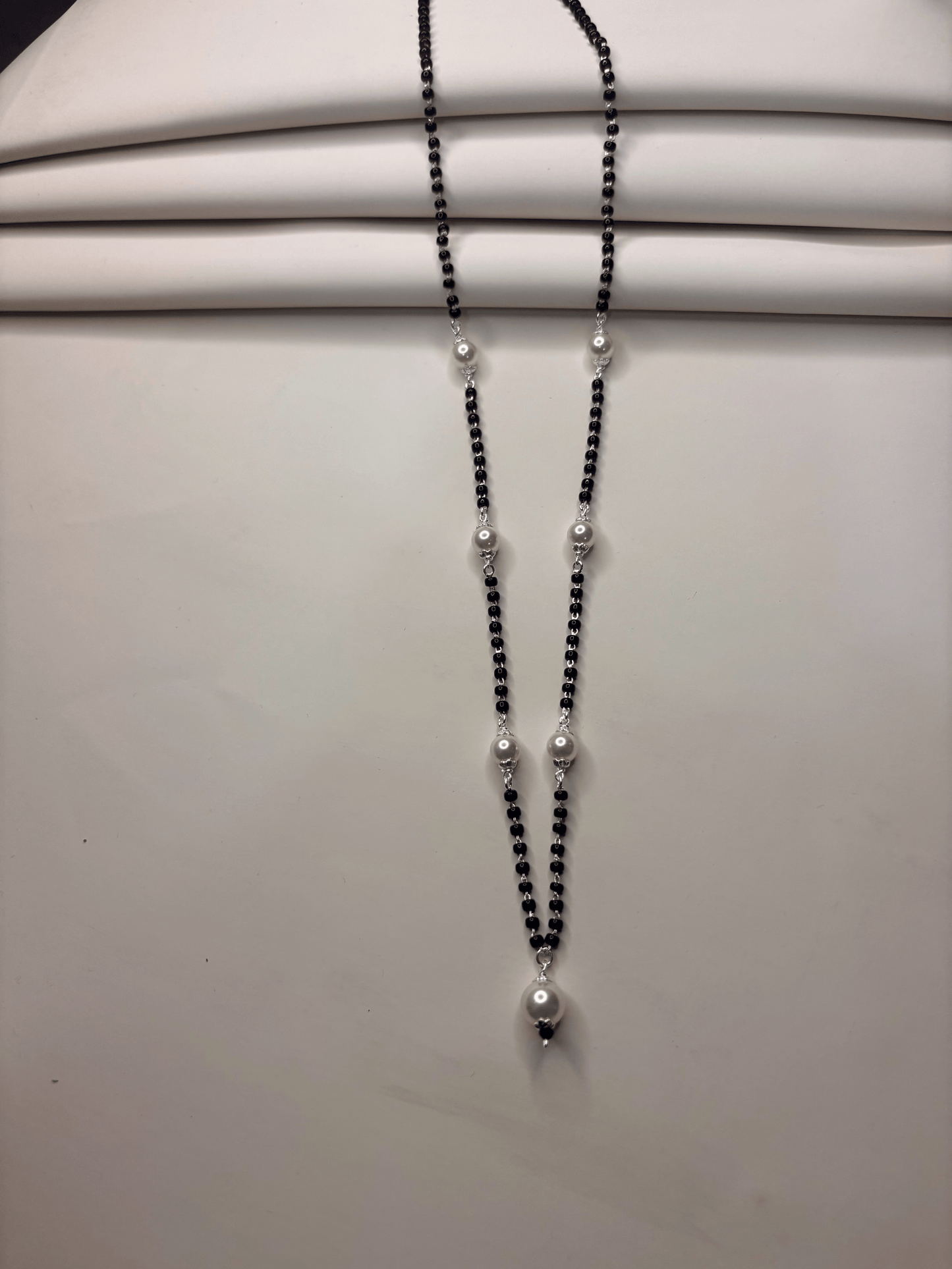 Pearl Grace Silver Mangalsutra