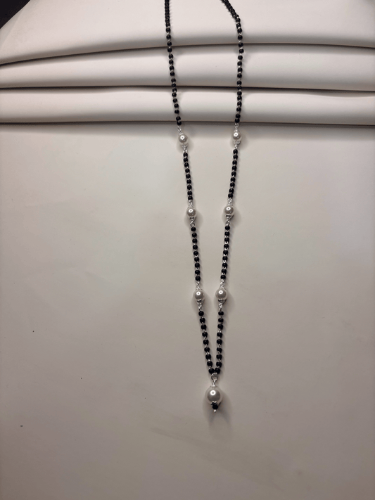 Pearl Grace Silver Mangalsutra