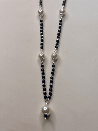 Pearl Grace Silver Mangalsutra