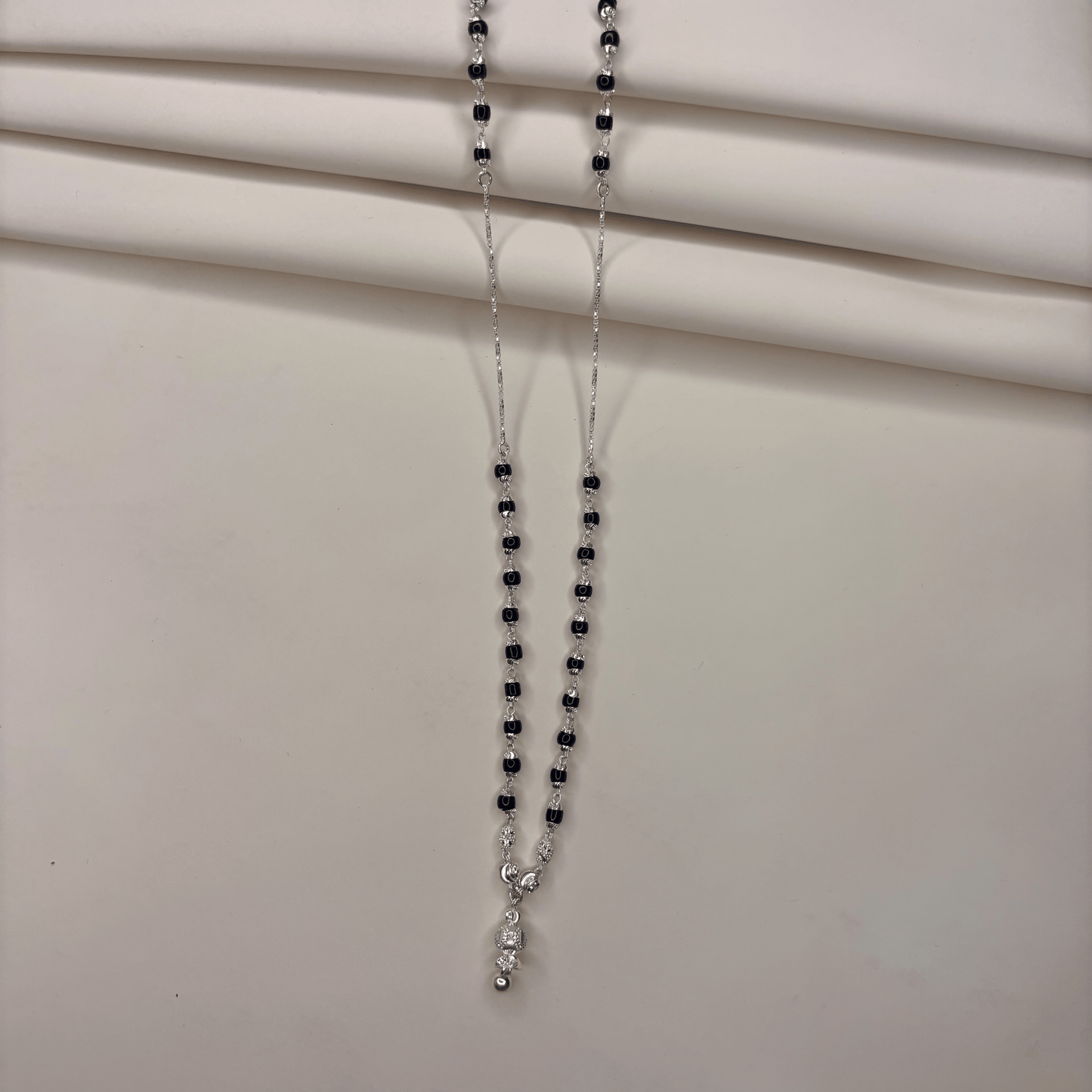 Rajsi Charm Silver Mangalsutra