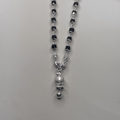 Rajsi Charm Silver Mangalsutra