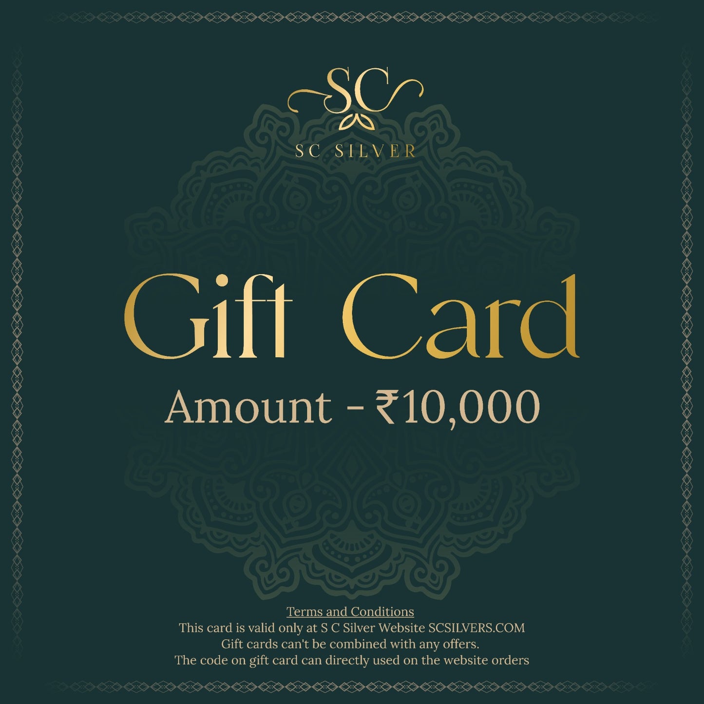 SC Silver Gift Card