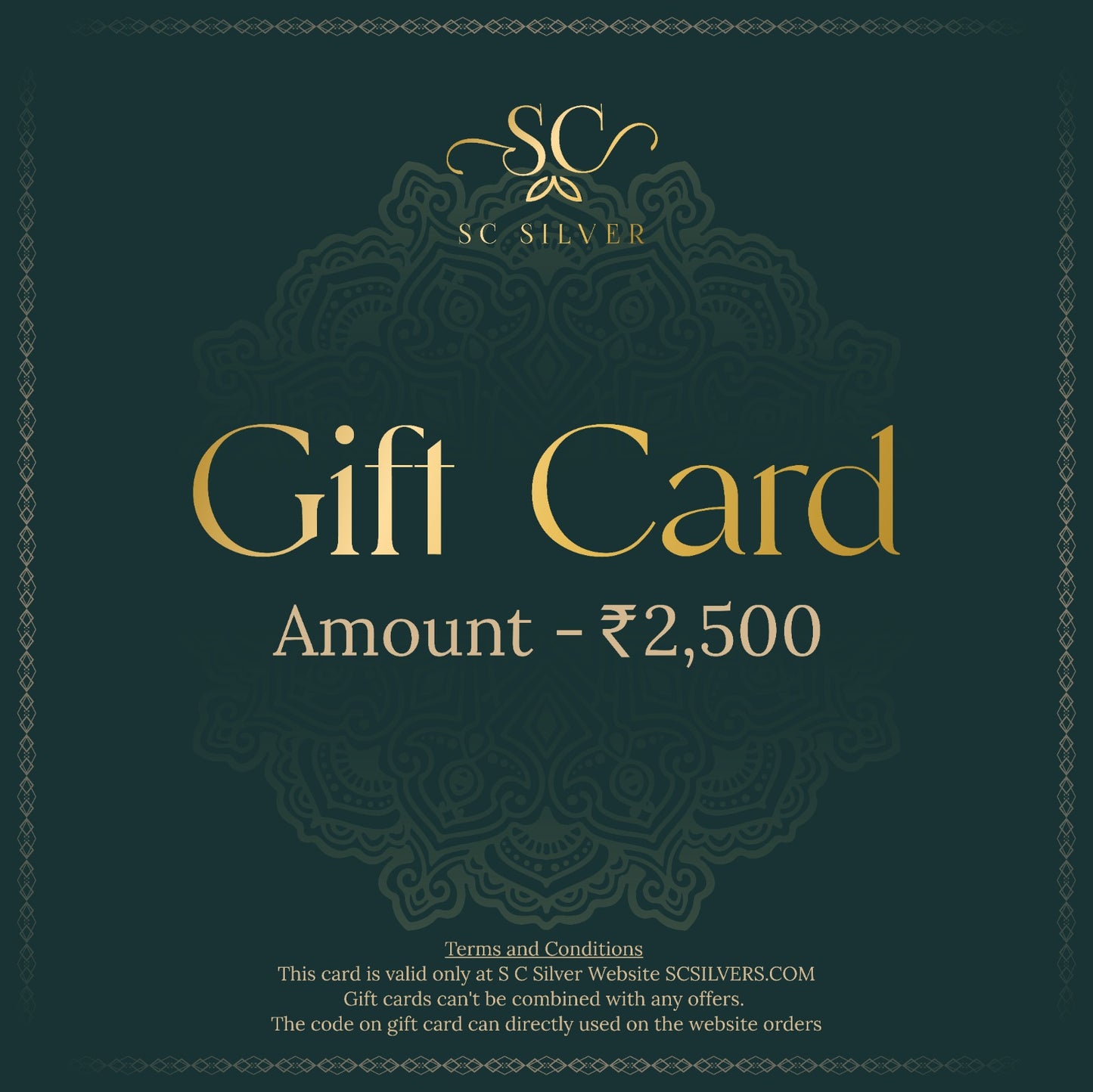 SC Silver Gift Card