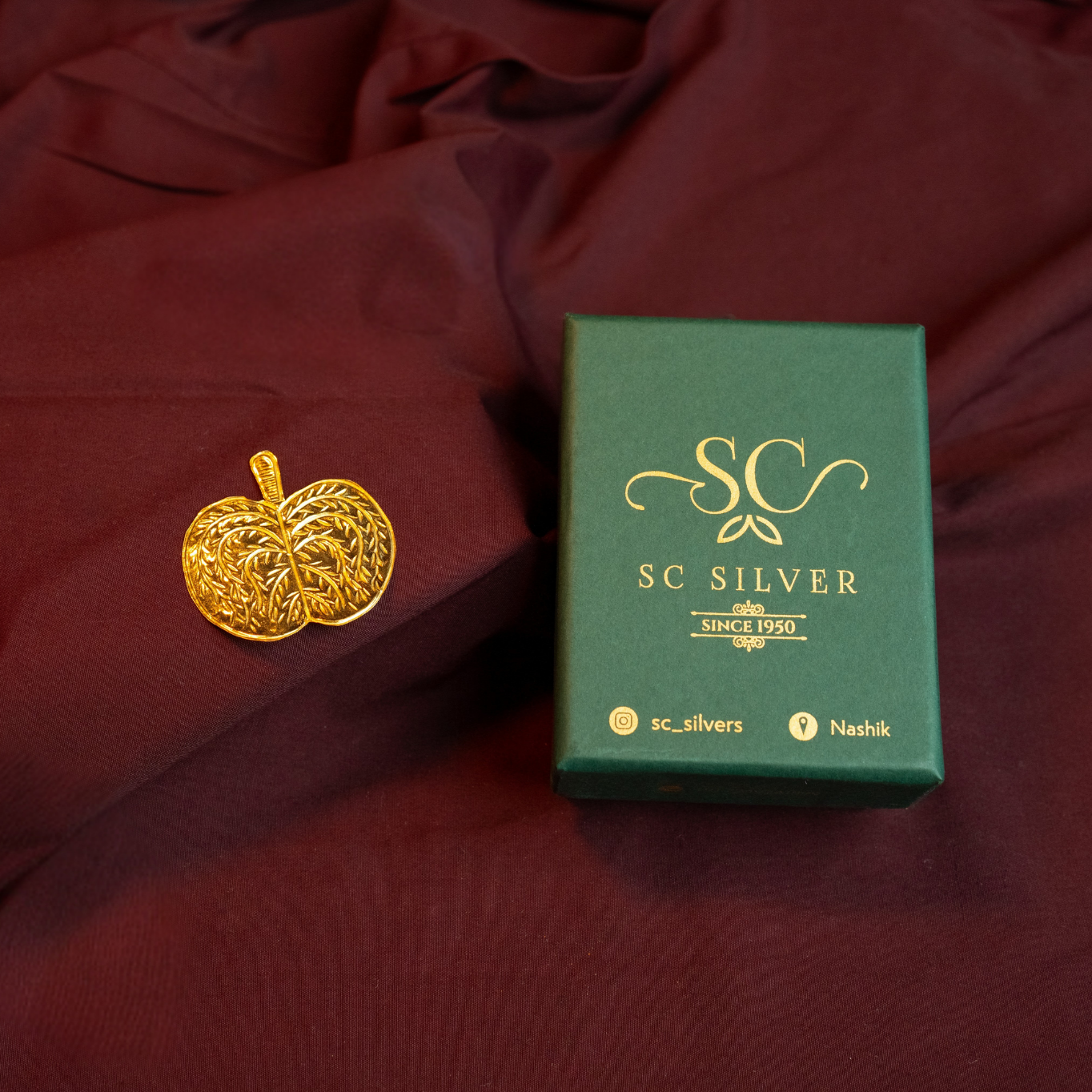 Golden Polish Silver Apta Leaf (Shakti)
