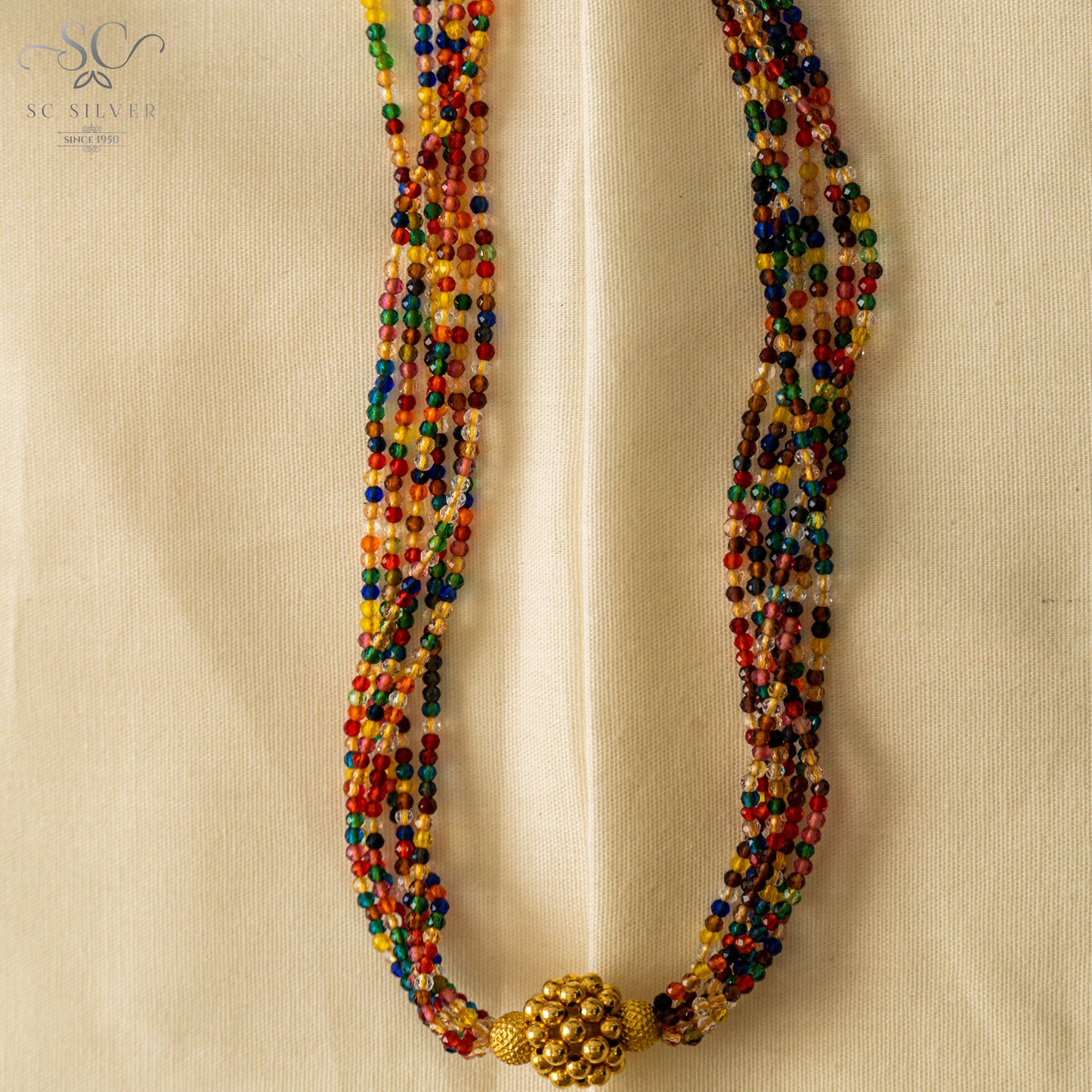 Multi Colour Single Thusi Necklace (0.63)