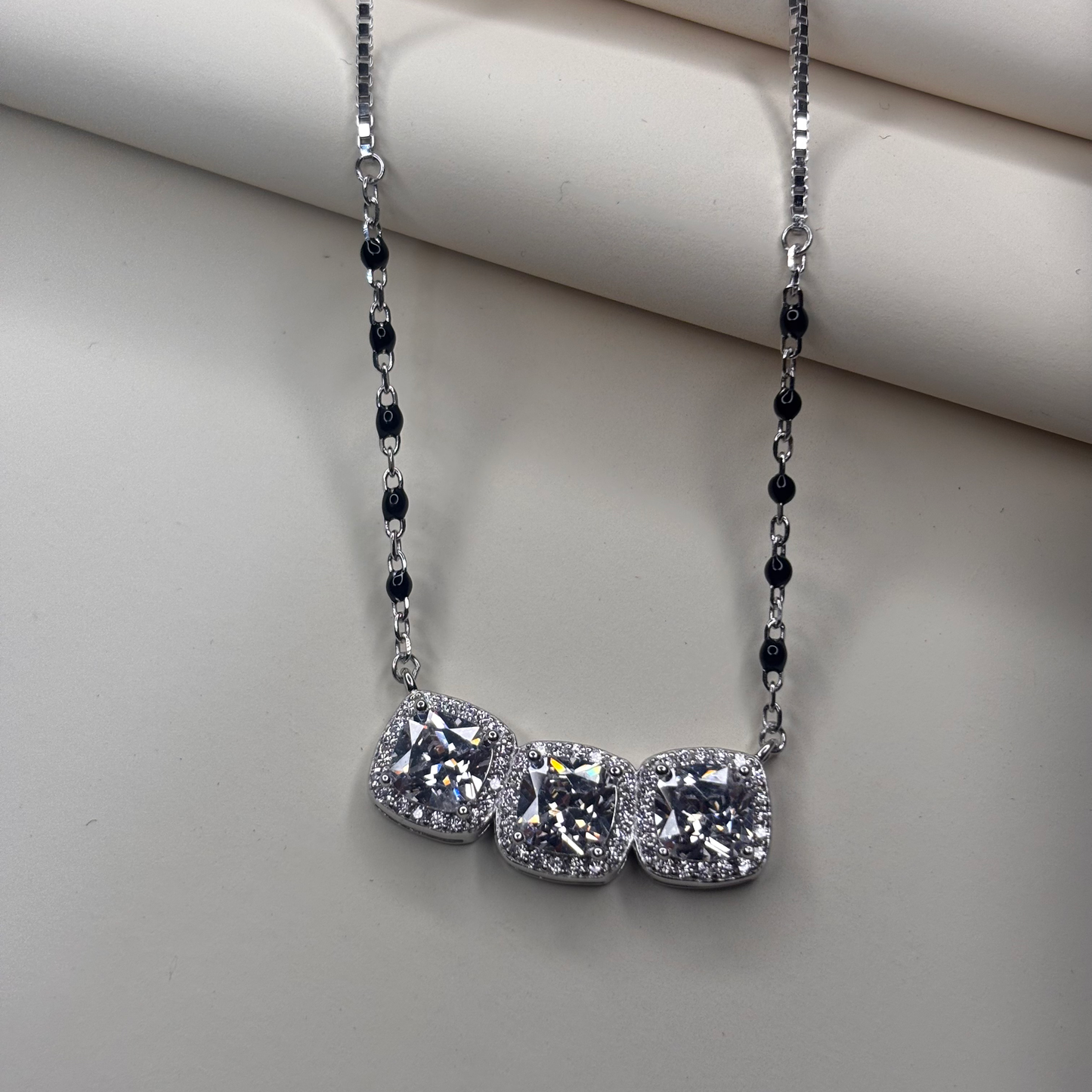 Trinity Spark Silver Mangalsutra