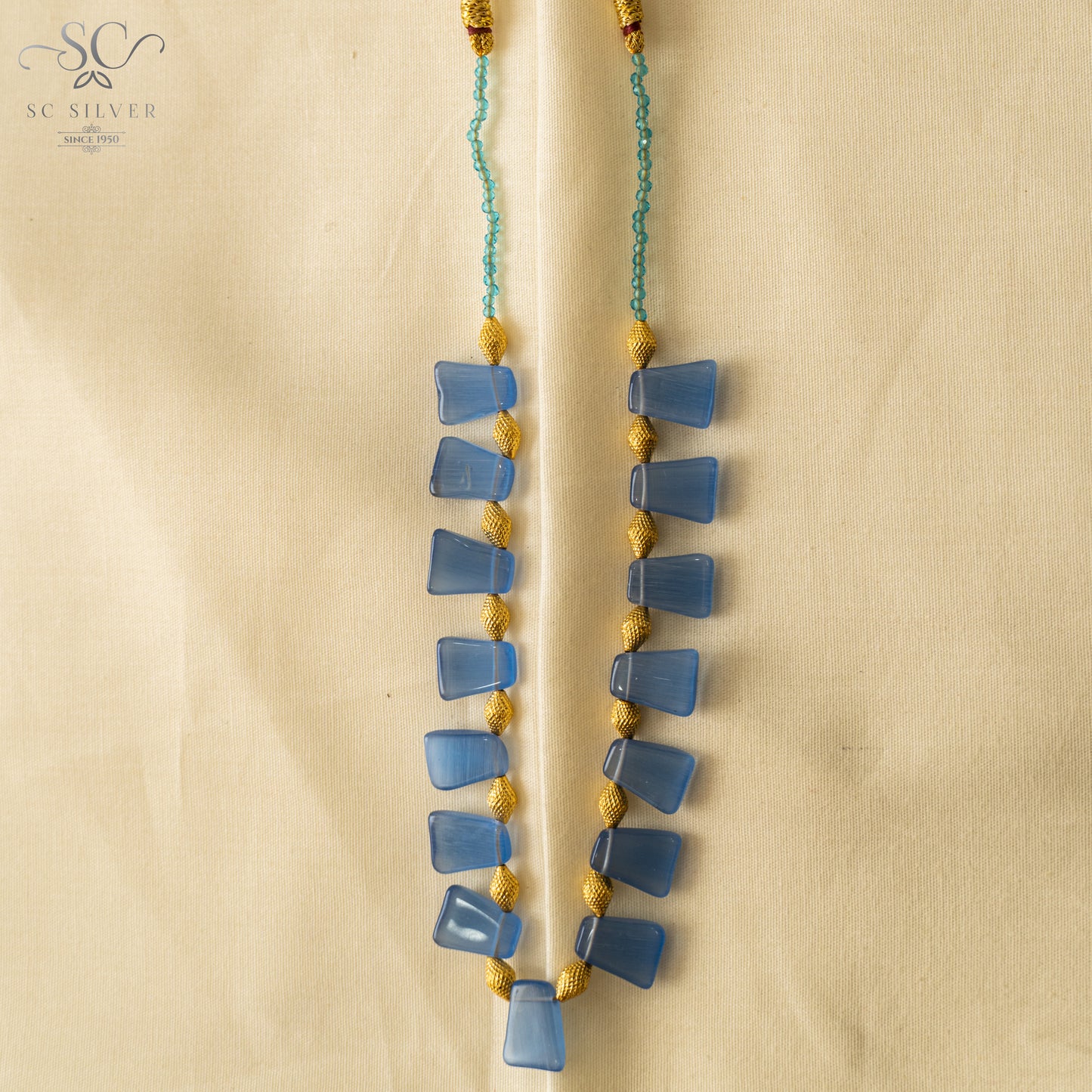 Dark Blue Pastel Necklace (0.80)